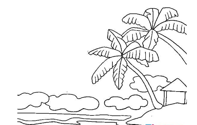 大海簡(jiǎn)筆圖片大全