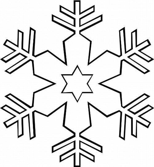 各種各樣的雪花簡筆畫