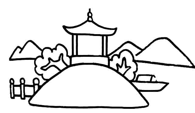 美麗的鄉(xiāng)村簡(jiǎn)筆