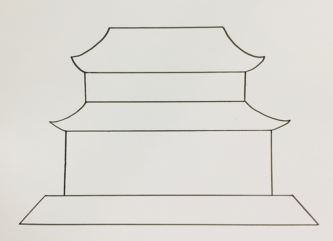 故宮簡(jiǎn)筆步驟