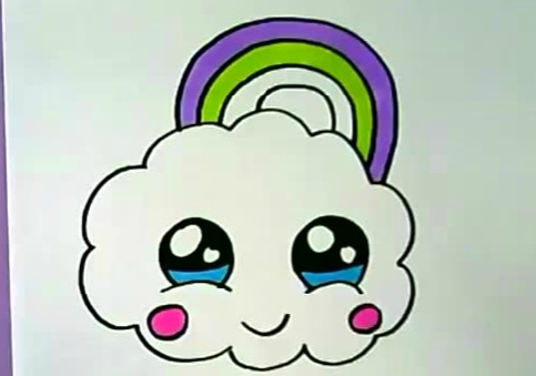 有顏色的彩虹簡(jiǎn)筆
