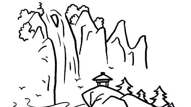 大自然風(fēng)景兒童簡筆