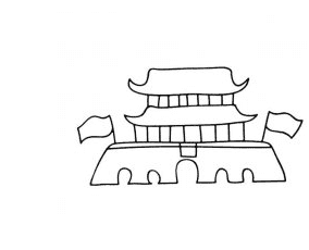 北京天安門簡筆