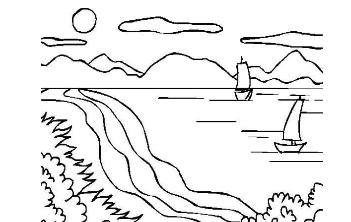大海簡(jiǎn)筆圖片大全