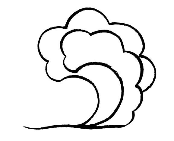 大海的海浪簡(jiǎn)筆