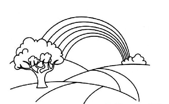 彩虹兒童簡筆
