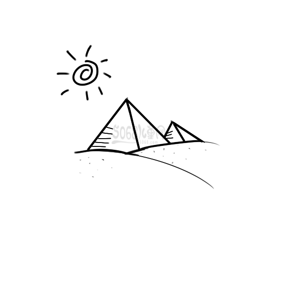 埃及的金字塔要怎么畫