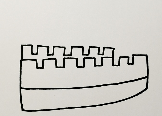 長(zhǎng)城簡(jiǎn)筆步驟