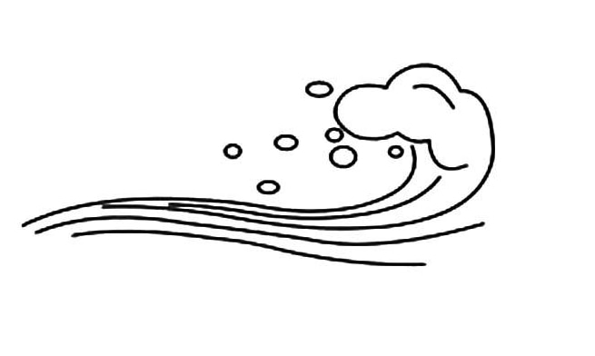 大海的海浪簡(jiǎn)筆