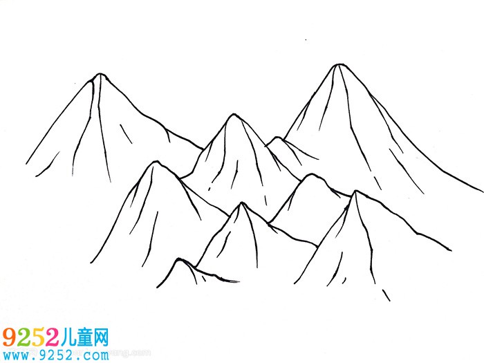 兒童怎么畫喜馬拉雅山