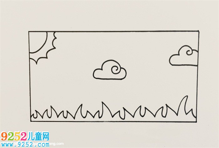 馬克筆天空畫法