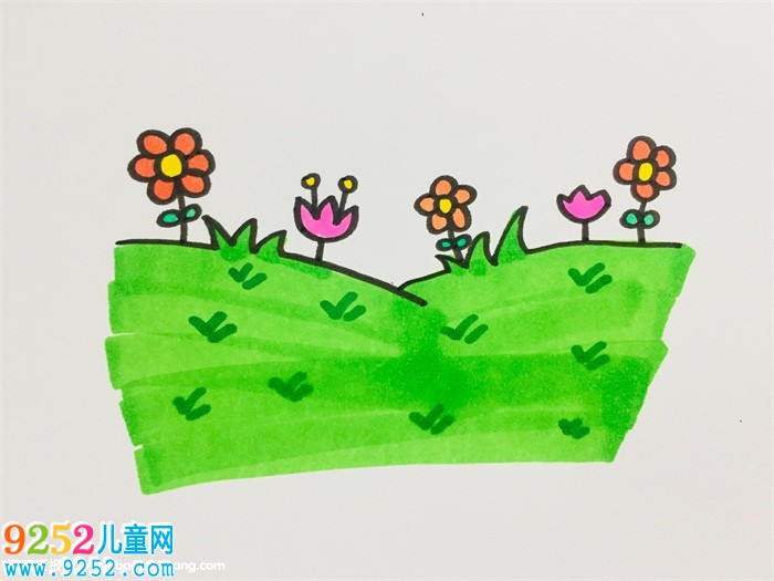 草地怎么畫好看