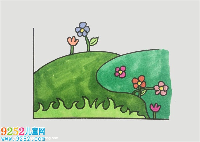 草地怎么畫簡單又好看