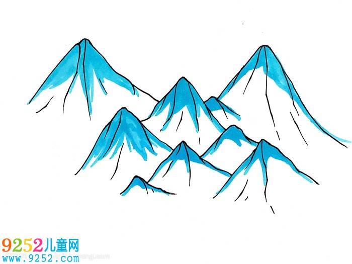 兒童怎么畫喜馬拉雅山
