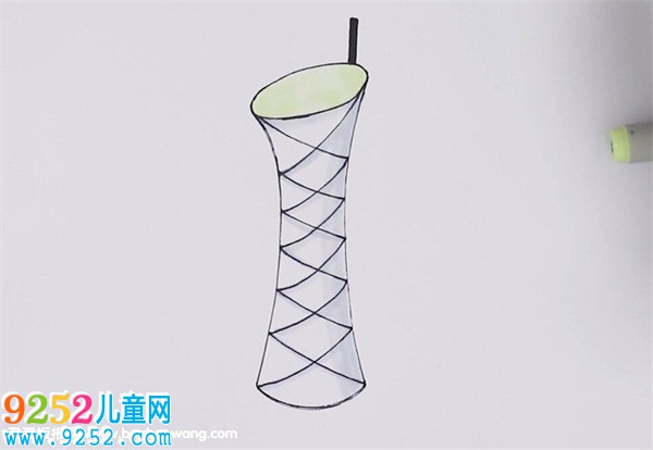 簡易廣州塔怎么畫