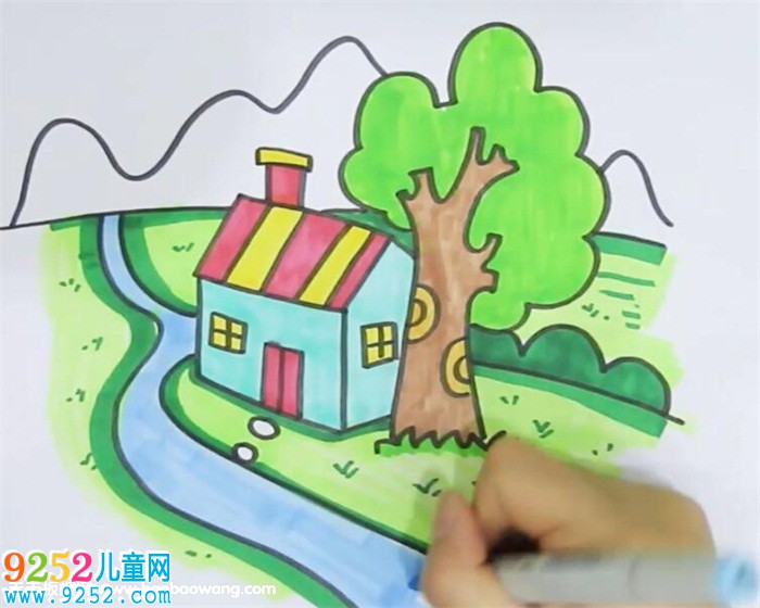 家鄉(xiāng)的風景<a href=http://www.inspiredelm.com/jianbihua/ target=_blank class=infotextkey>簡筆畫</a>