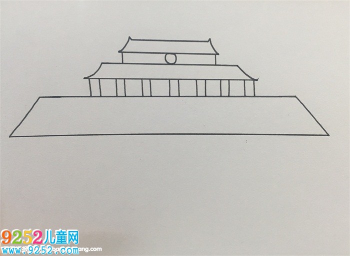 天安門廣場怎么畫