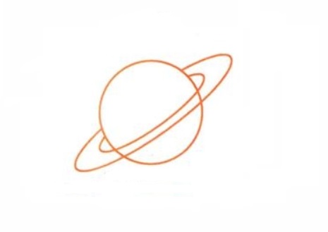 土星怎么畫_土星簡筆畫畫法步驟教程