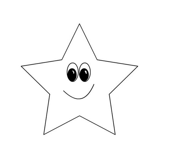 萌噠噠的小星星 可愛(ài)星星簡(jiǎn)筆畫(huà)圖片大全