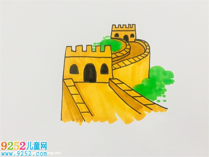 長城怎么涂色好看