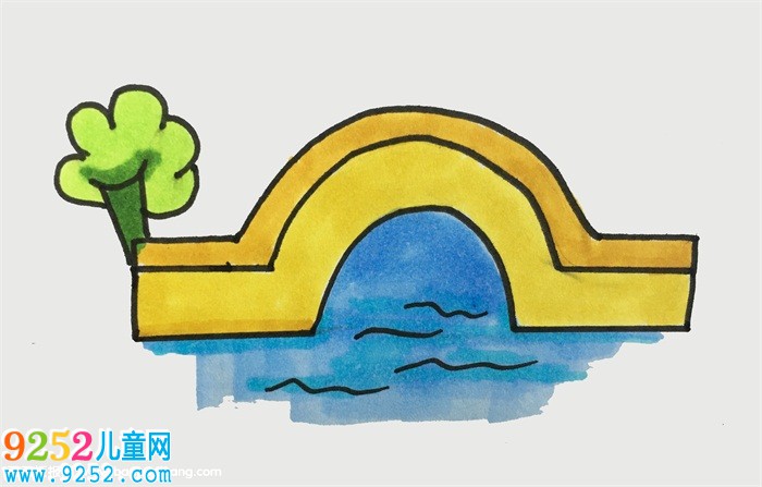 橋怎么畫(huà)漂亮又簡(jiǎn)單
