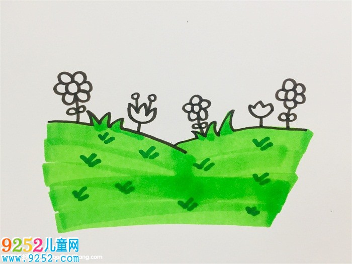 草地怎么畫好看