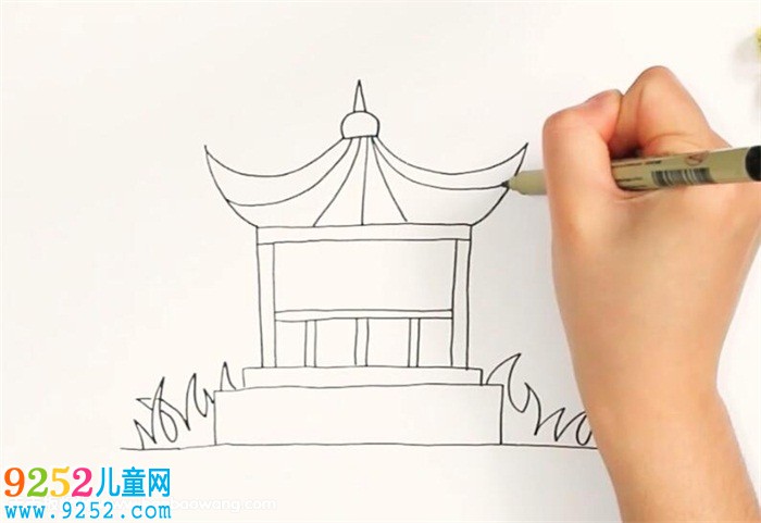 亭臺樓閣怎么畫