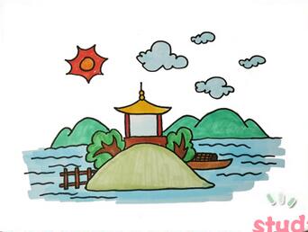 公園簡(jiǎn)筆畫(huà)