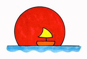 夕陽(yáng)怎么畫簡(jiǎn)單又好看
