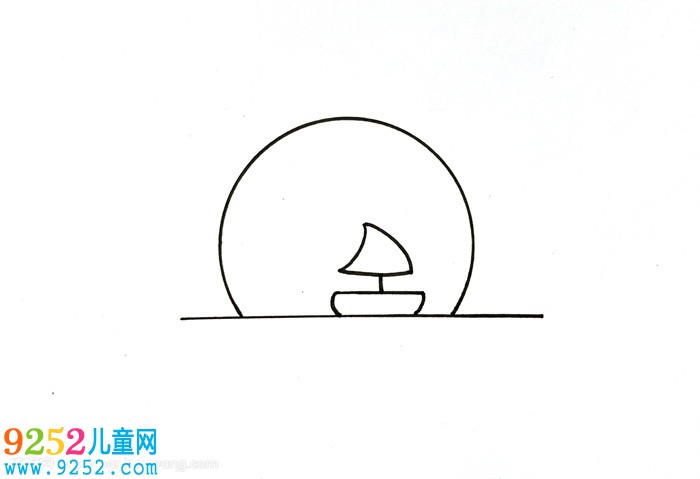 夕陽怎么畫簡單又好看