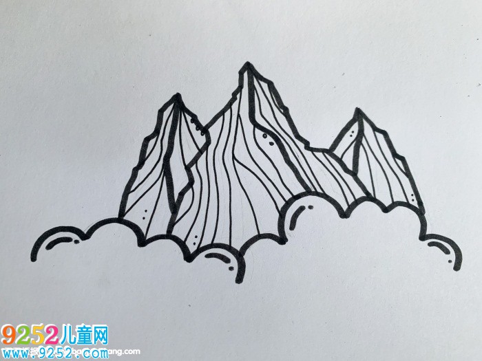 山怎么畫簡單好看