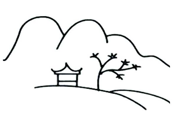 幼兒風(fēng)景簡筆畫_美麗的大自然作品欣賞