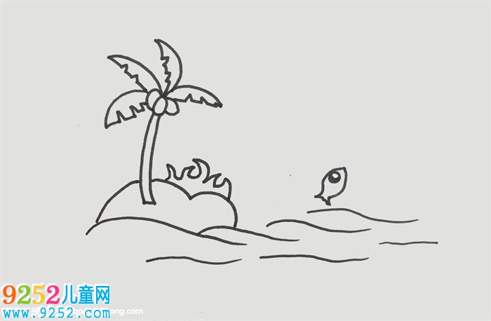 大海怎么畫簡單又漂亮