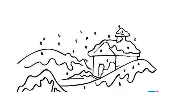 冬天來了_冬天雪景兒童簡(jiǎn)筆畫作品分享