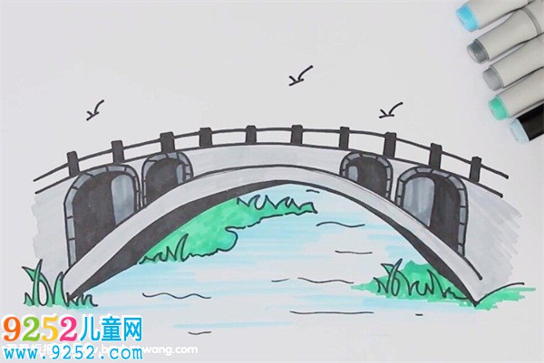 簡單的趙州橋怎么畫