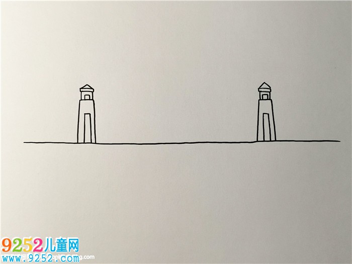 武漢長(zhǎng)江大橋怎么畫
