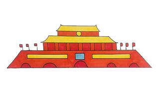 天安門廣場(chǎng)怎么畫？