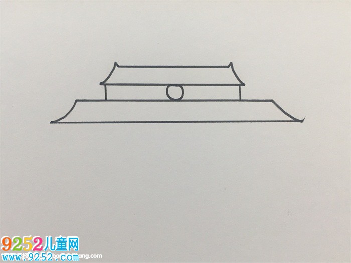 天安門廣場怎么畫