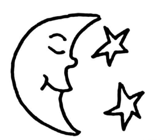 卡通星星月亮的簡(jiǎn)筆畫(huà)圖片大全