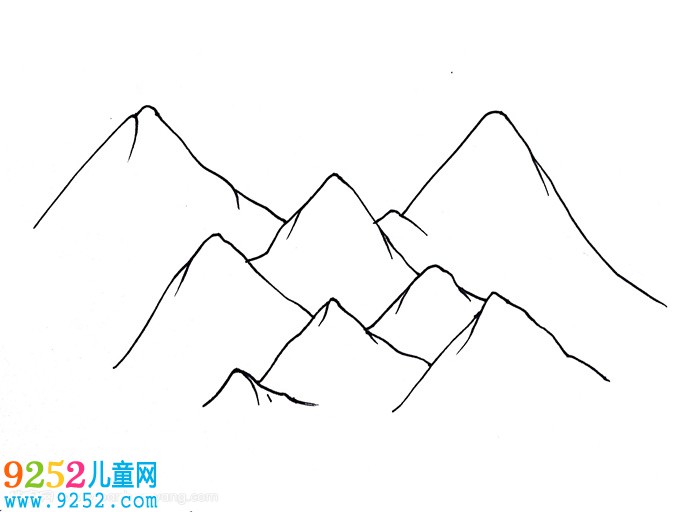 兒童怎么畫喜馬拉雅山
