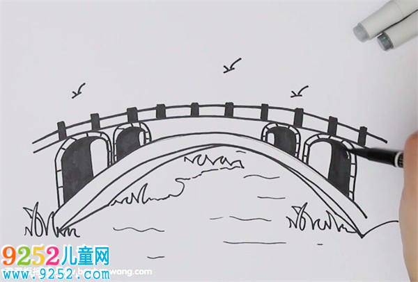 簡單的趙州橋怎么畫