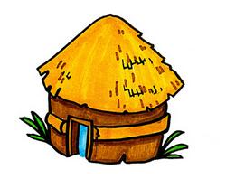 茅草屋怎么畫(huà)？