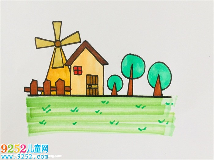 農(nóng)場(chǎng)怎么畫(huà)