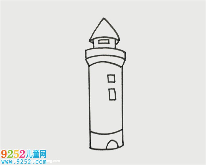 燈塔怎么畫