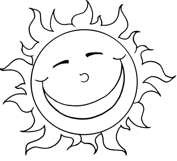 高興的太陽(yáng)_卡通太陽(yáng)簡(jiǎn)筆畫分享