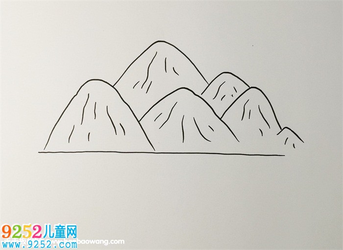 高山流水怎樣畫簡單