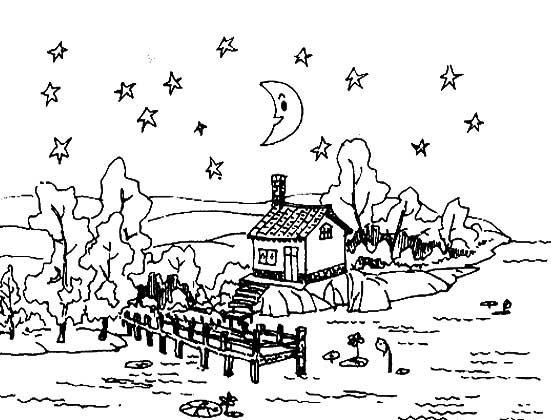 鄉(xiāng)間的美景_幼兒風(fēng)景簡(jiǎn)筆畫(huà)圖片