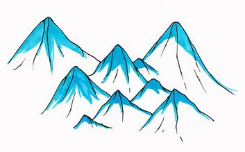 兒童怎么畫(huà)喜馬拉雅山