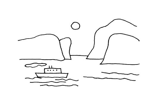 日出的簡(jiǎn)筆畫_欣賞海上日出圖片