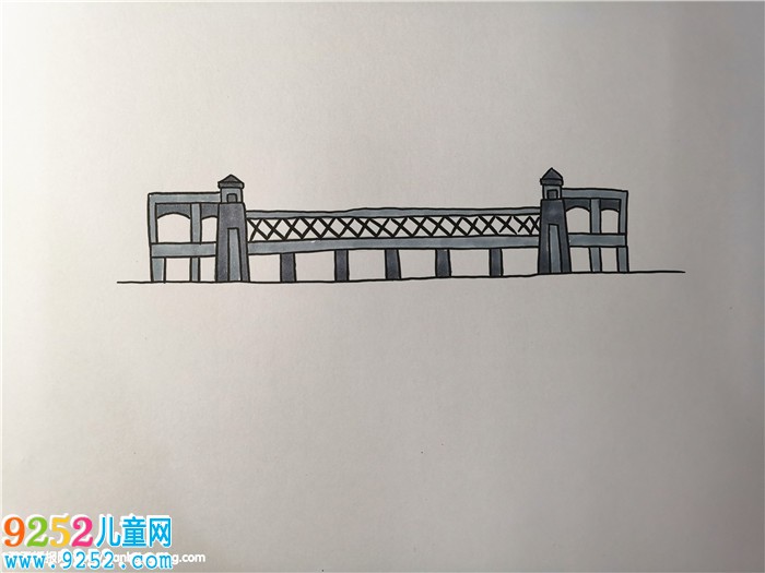 武漢長(zhǎng)江大橋怎么畫